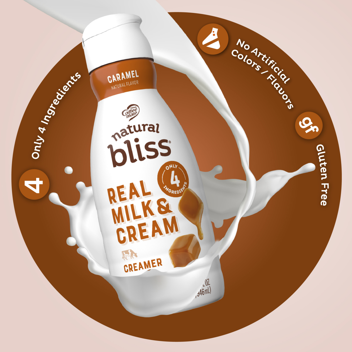 slide 9 of 29, Coffee mate Classic Caramel Liquid Coffee Creamer 32 fl oz., 32 fl oz