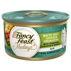 Purina Fancy Feast Pate Wet Cat Food, Medleys White Meat Chicken Primavera With Garden Veggies