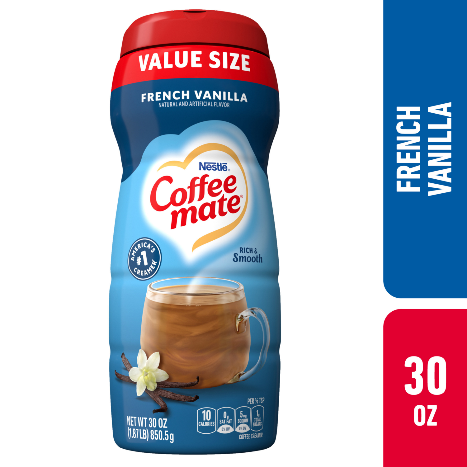 slide 1 of 5, Nestlé French Vanilla Powder Coffee Creamer 30 oz., 30 oz