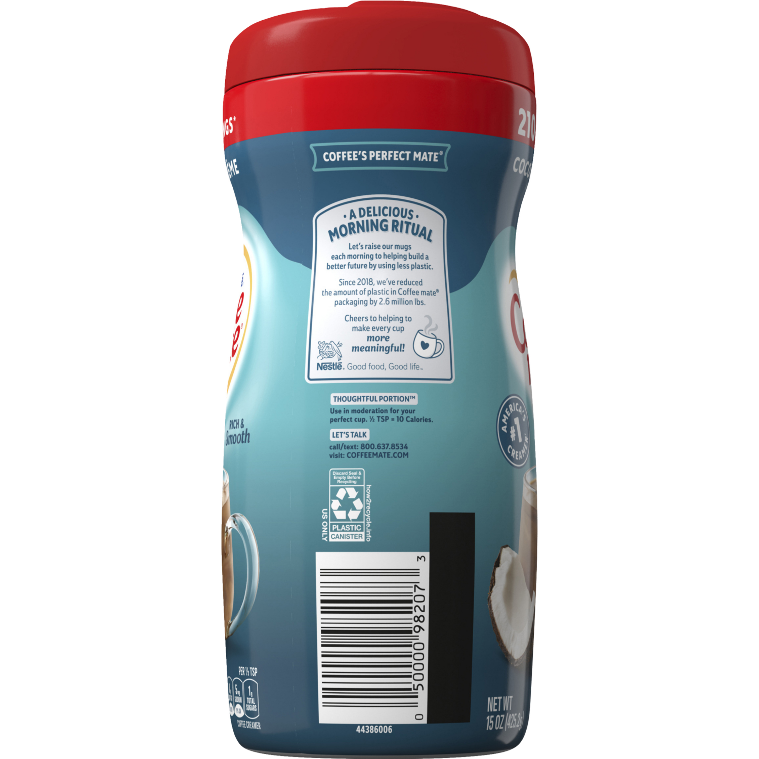 slide 2 of 4, Coffee-Mate Non-Dairy Coconut Creme Creamer 15 oz, 15 oz