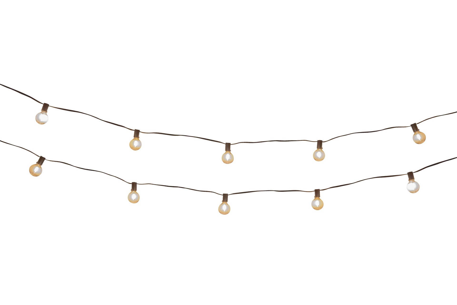 slide 5 of 6, Harbor Breeze 13-ft Plug-in Black Indoor/Outdoor String Light with 10 White -Light LED Globe Bulbs, 1 ct