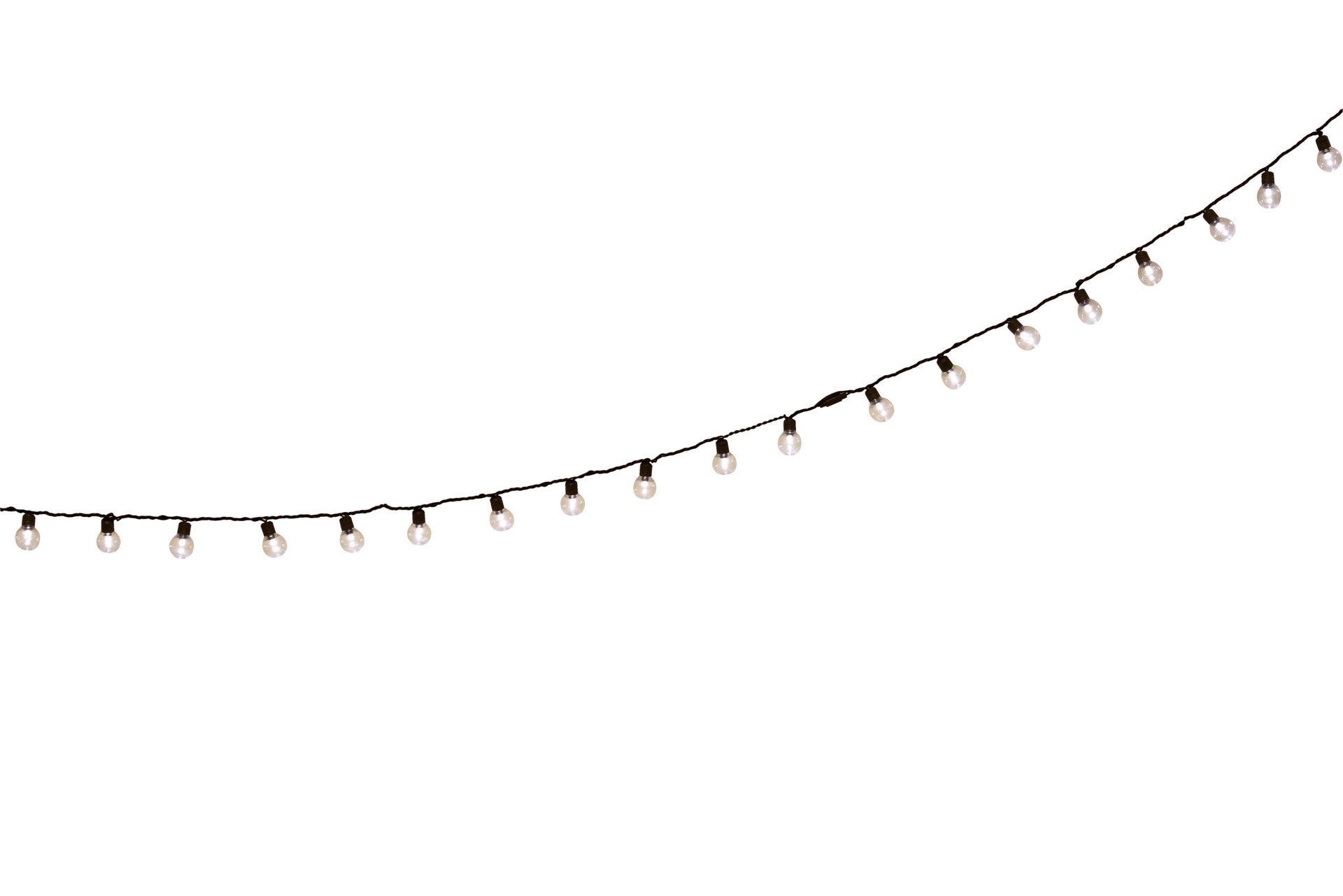 slide 4 of 6, allen + roth 34-ft Plug-in Brown Indoor/Outdoor String Light with 100 White -Light LED Globe Bulbs, 1 ct