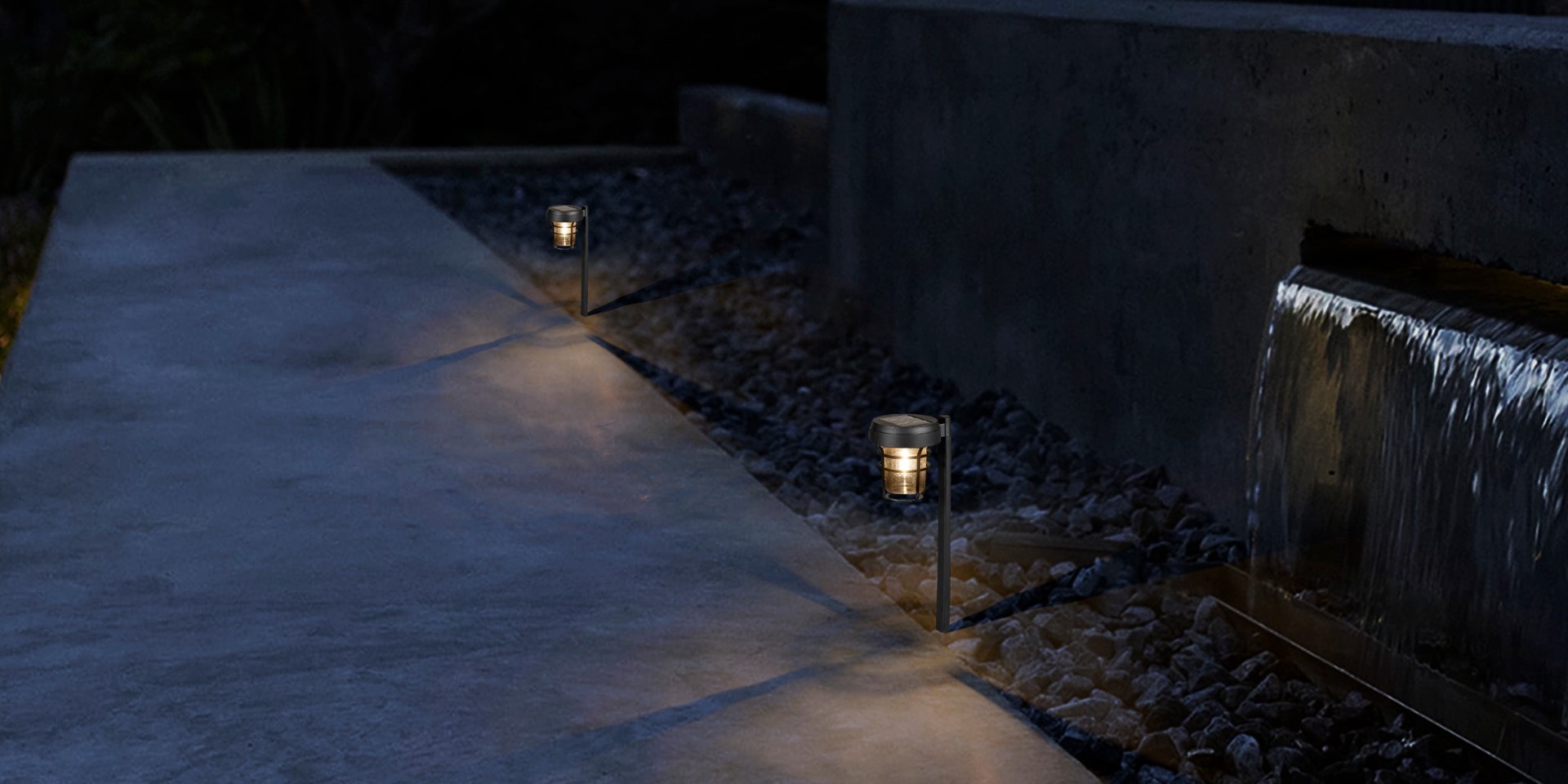 slide 3 of 6, Harbor Breeze 10 -Lumens Black Solar Integrated LED Path Light ( 3500-K ), 1 ct