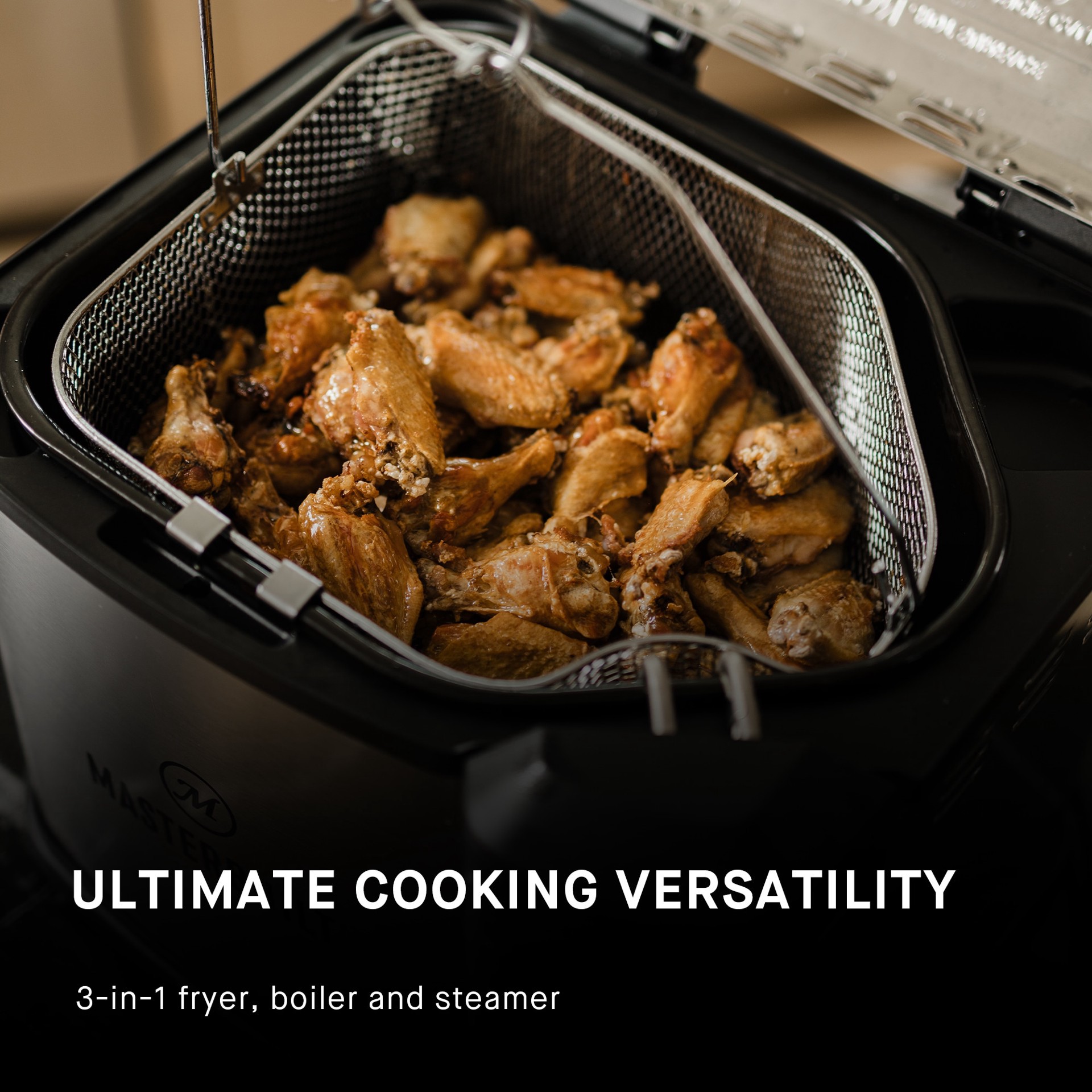 slide 3 of 6, Masterbuilt 10L XL Electric Fryer, Boiler and Steamer 10.6-Quart Electronic Ignition Electric Turkey Fryer, 1 ct