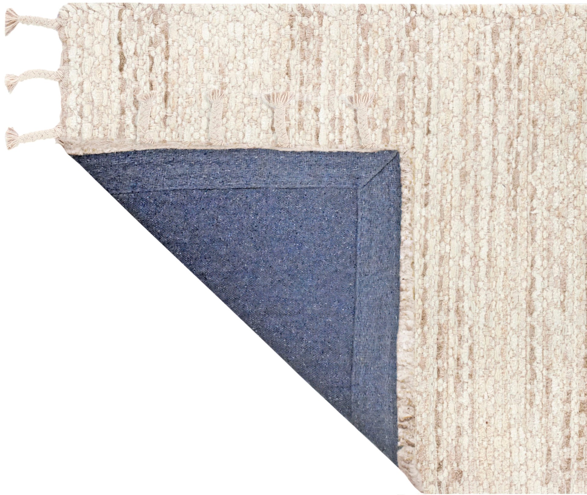 slide 3 of 6, allen + roth Selena 2 x 3 (ft) Loomed Natural-Linen Rectangular Indoor Farmhouse/Cottage Throw rug 2, 1 ct