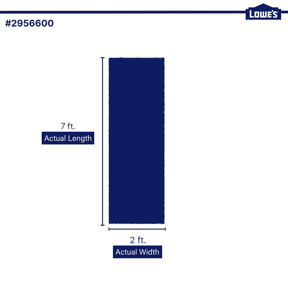 slide 6 of 6, allen + roth Selena 2 x 7 (ft) Loomed Natural Linen Rectangular Indoor Farmhouse/Cottage Runner rug, 1 ct