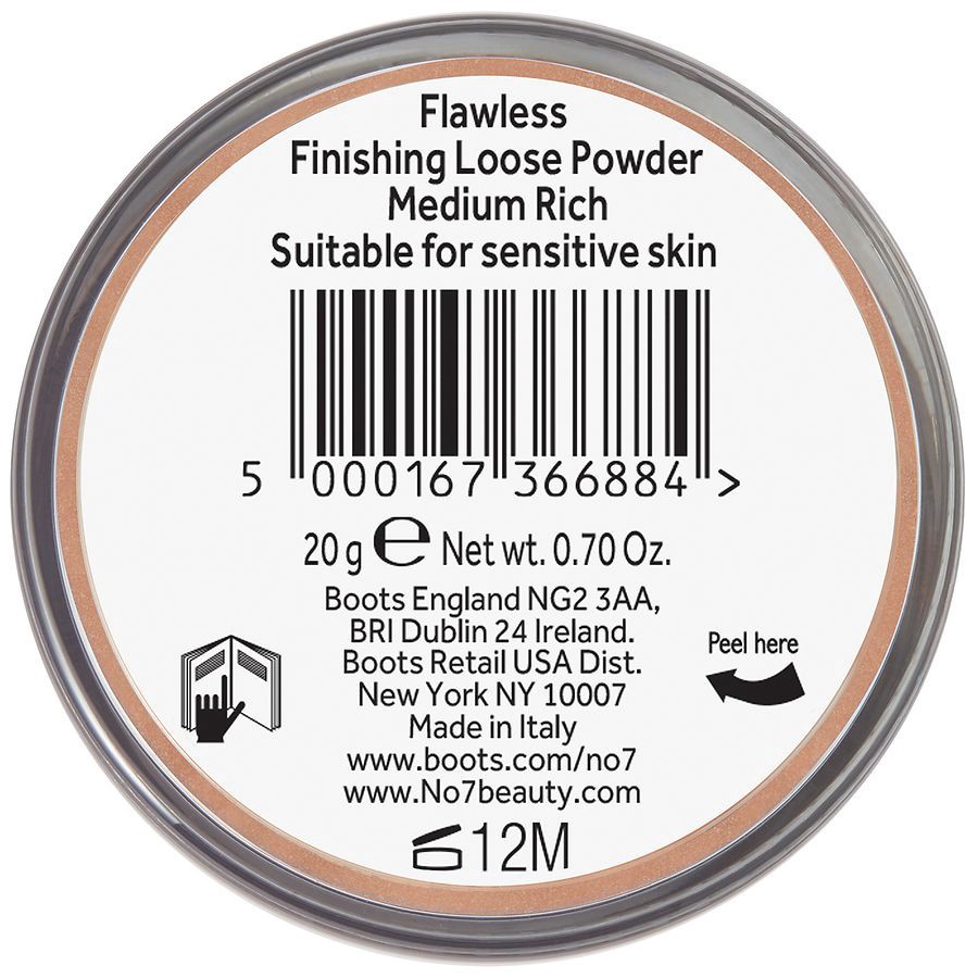 slide 2 of 5, No7 Medium Rich Flawless Finishing Loose Powder 0.70 oz, 0.7 oz