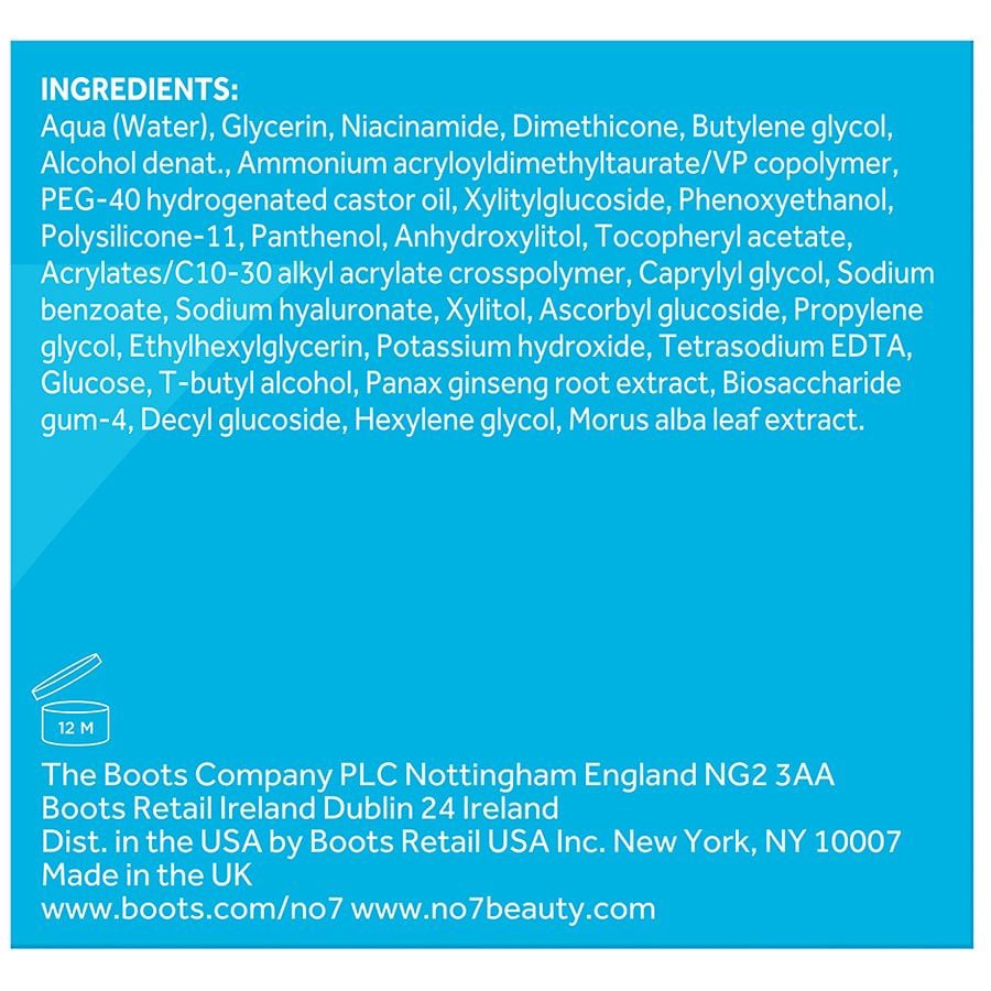 slide 5 of 5, No7 HydraLuminous+ Day Gel, 1.69 fl oz