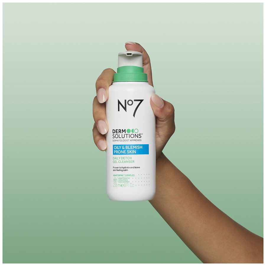 slide 3 of 5, No7 Derm Solutions Daily Detox Gel Cleanser, 8 fl oz