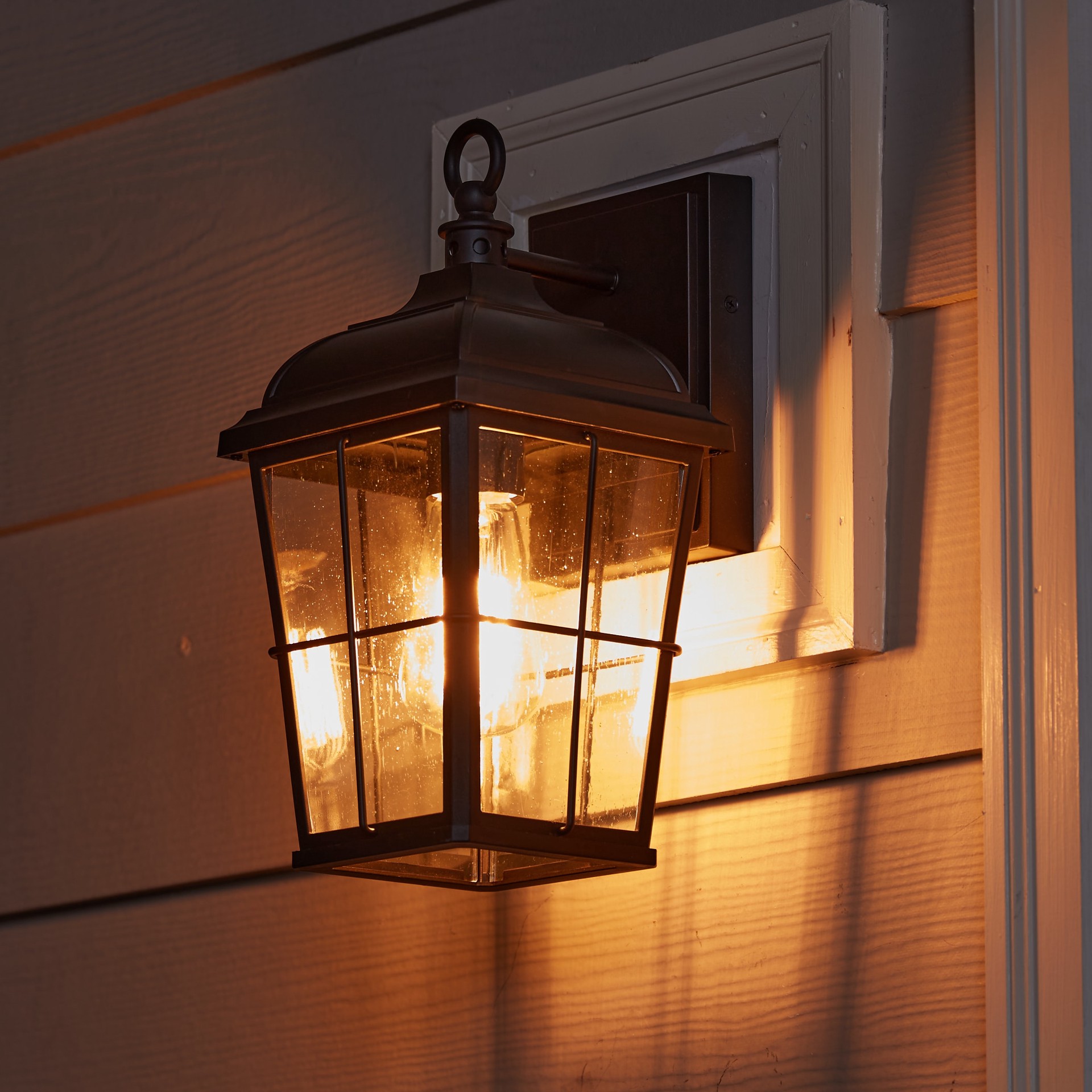 slide 3 of 6, Quoizel Knox 1 -Light 12.75-in H Matte Black Hardwired Outdoor Wall Light, 1 ct