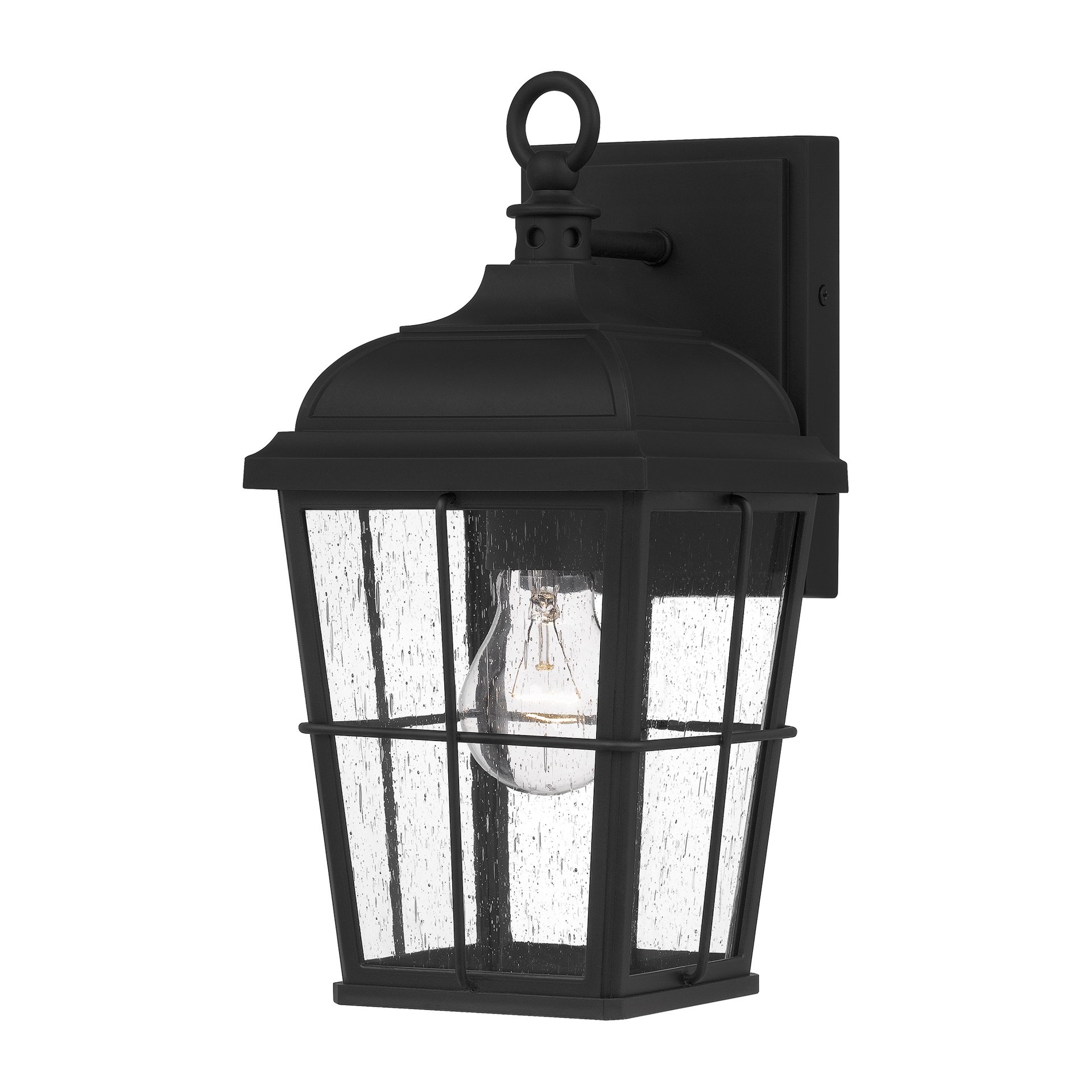slide 1 of 6, Quoizel Knox 1 -Light 12.75-in H Matte Black Hardwired Outdoor Wall Light, 1 ct