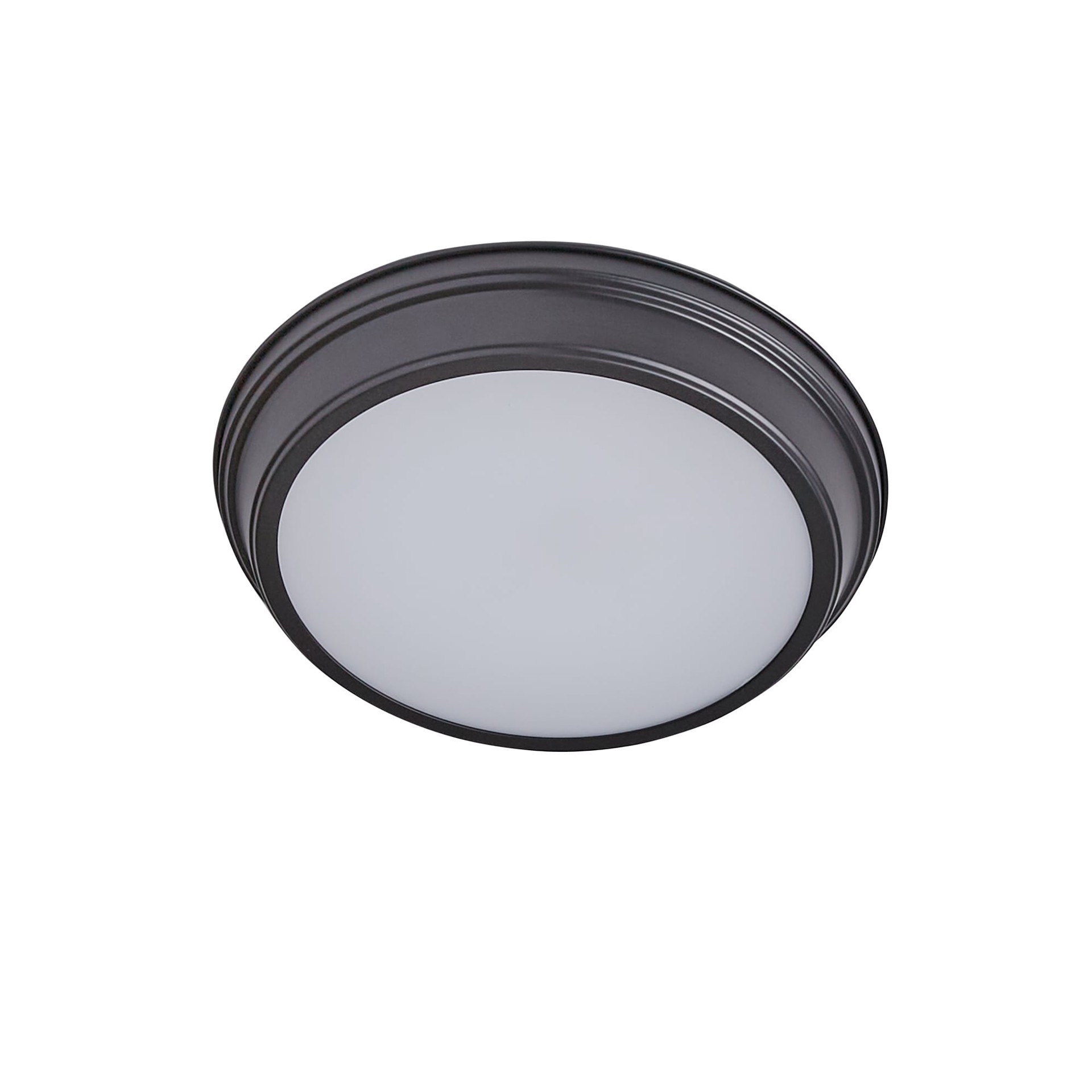 slide 4 of 6, Project Source Bella 13-in Matte Black Integrated LED Flush Mount Light, 1 ct