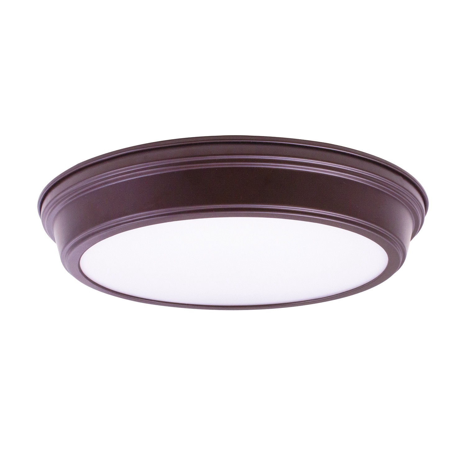 slide 6 of 6, Project Source Bella 13-in Matte Black Integrated LED Flush Mount Light, 1 ct