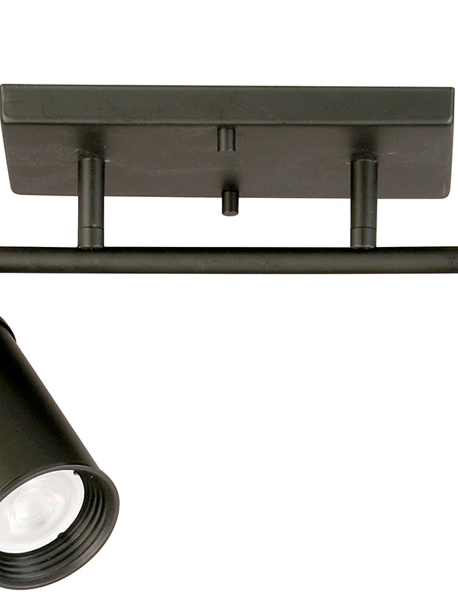slide 3 of 6, allen + roth Mason 36-in 4 -Light Matte black dimmable GU10 pin base Traditional Track Bar, 1 ct