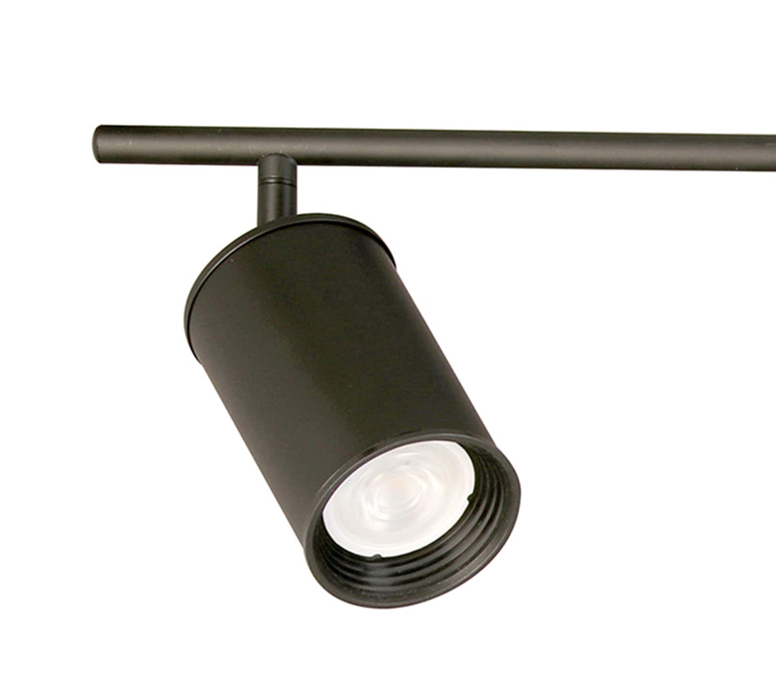 slide 5 of 6, allen + roth Mason 36-in 4 -Light Matte black dimmable GU10 pin base Traditional Track Bar, 1 ct