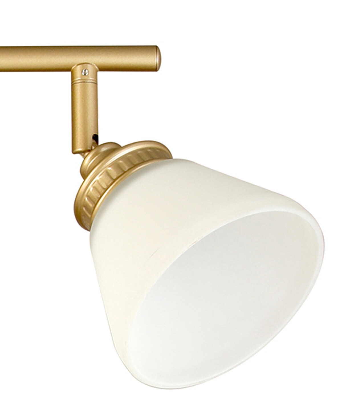 slide 4 of 6, allen + roth Dallas 23.25-in 3 -Light Painted brushed gold dimmable Integrated Transitional Track Bar, 1 ct
