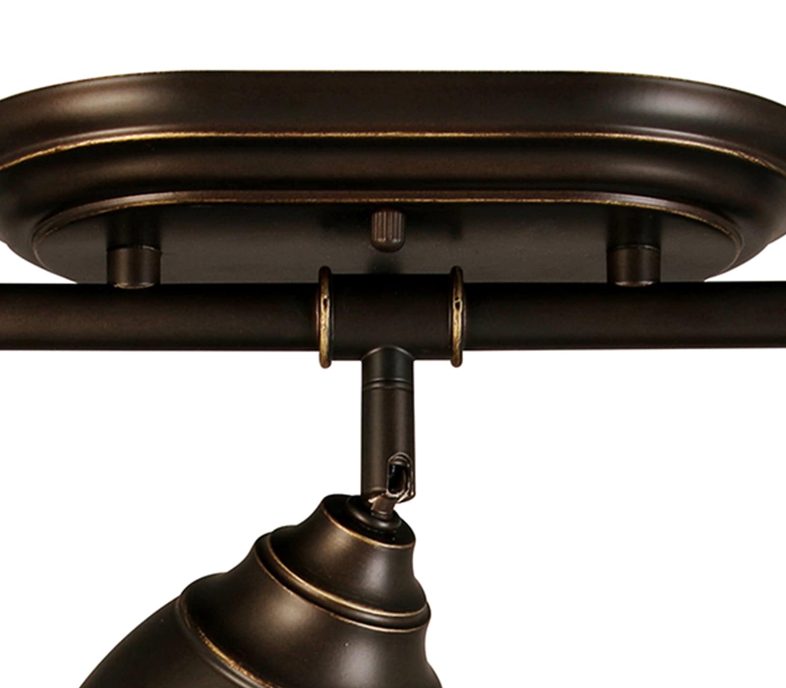 slide 4 of 6, allen + roth Watson 21-in 3 -Light Oill-Rubbed Bronze dimmable GU10 pin base Traditional Track Bar, 1 ct