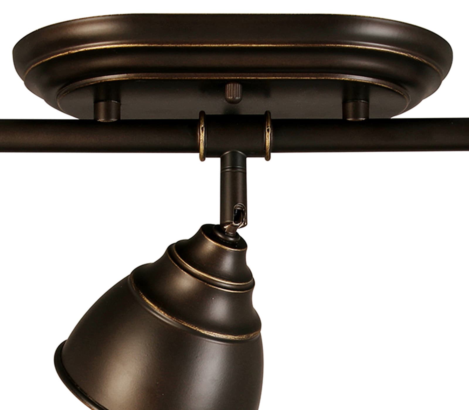slide 5 of 6, allen + roth Watson 21-in 3 -Light Oill-Rubbed Bronze dimmable GU10 pin base Traditional Track Bar, 1 ct