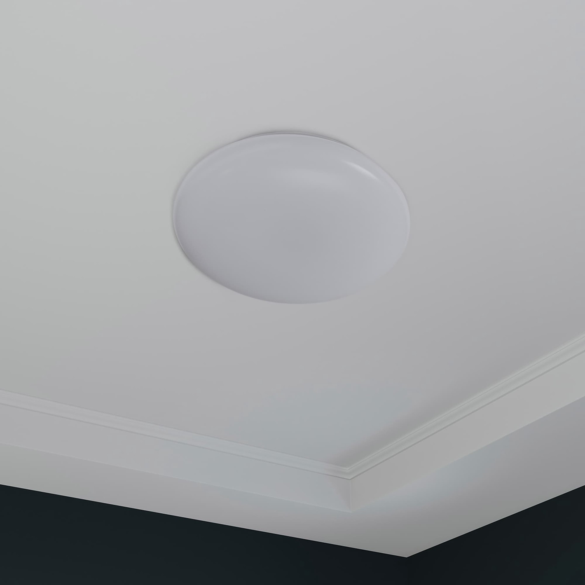 slide 2 of 6, Utilitech 1 -Light 19-in Matte White Integrated LED Flush Mount Light, 1 ct