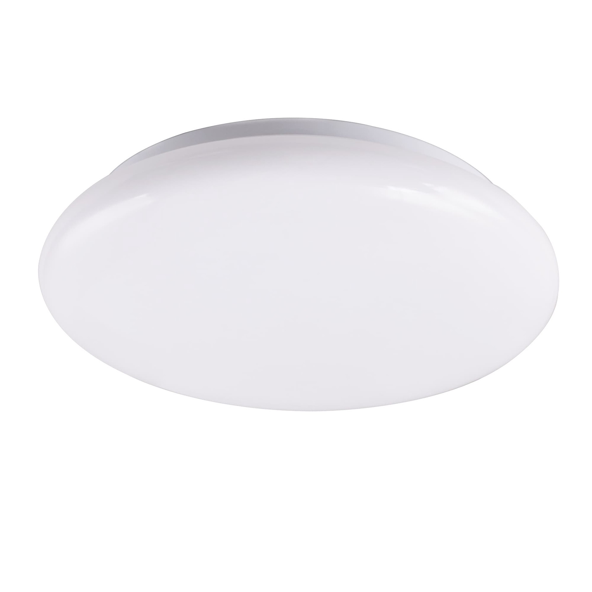 slide 1 of 6, Utilitech 1 -Light 19-in Matte White Integrated LED Flush Mount Light, 1 ct