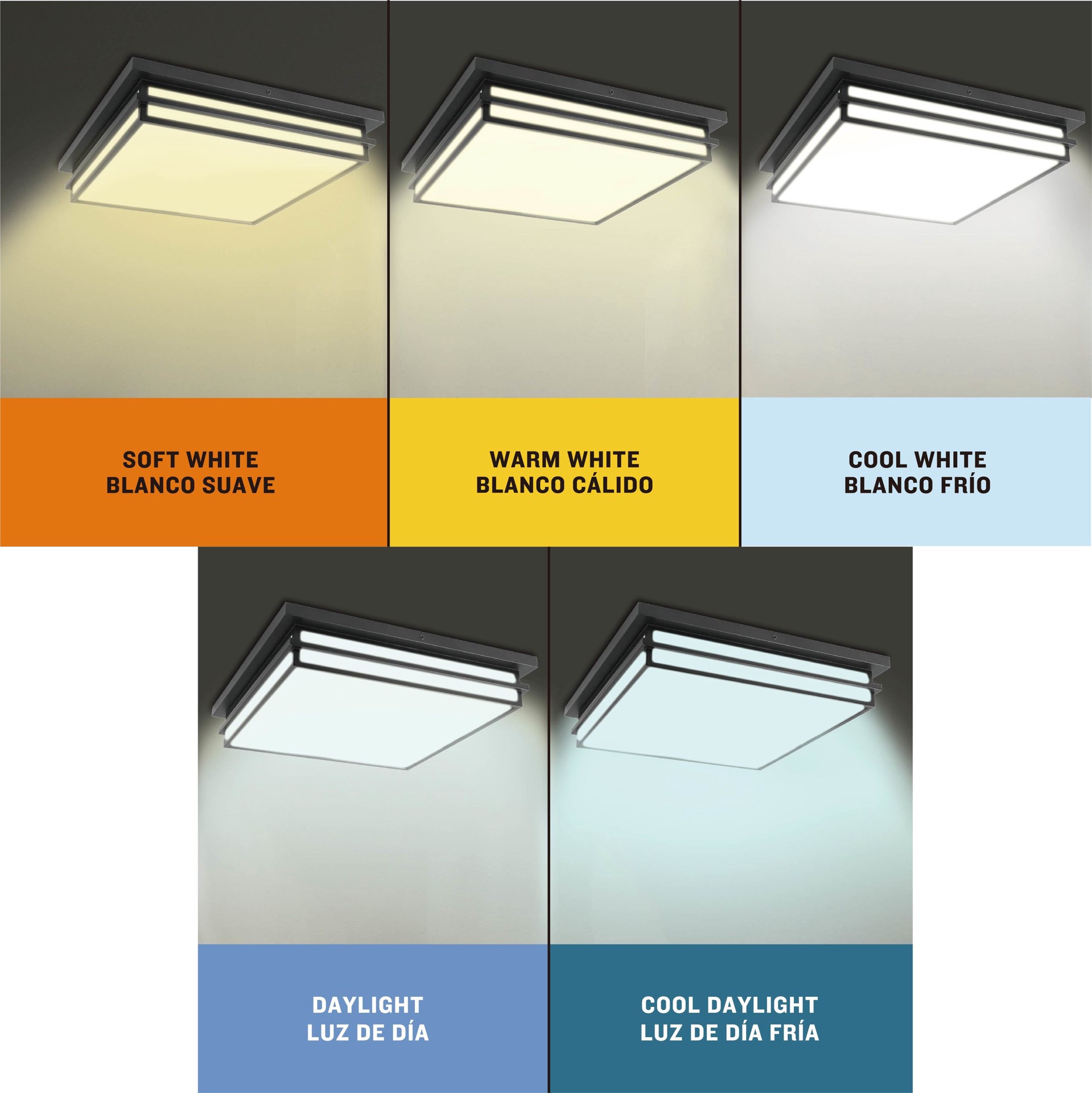 slide 3 of 6, allen + roth Phoebe 1 -Light 18-in Matte Black Integrated LED Flush Mount Light, 1 ct