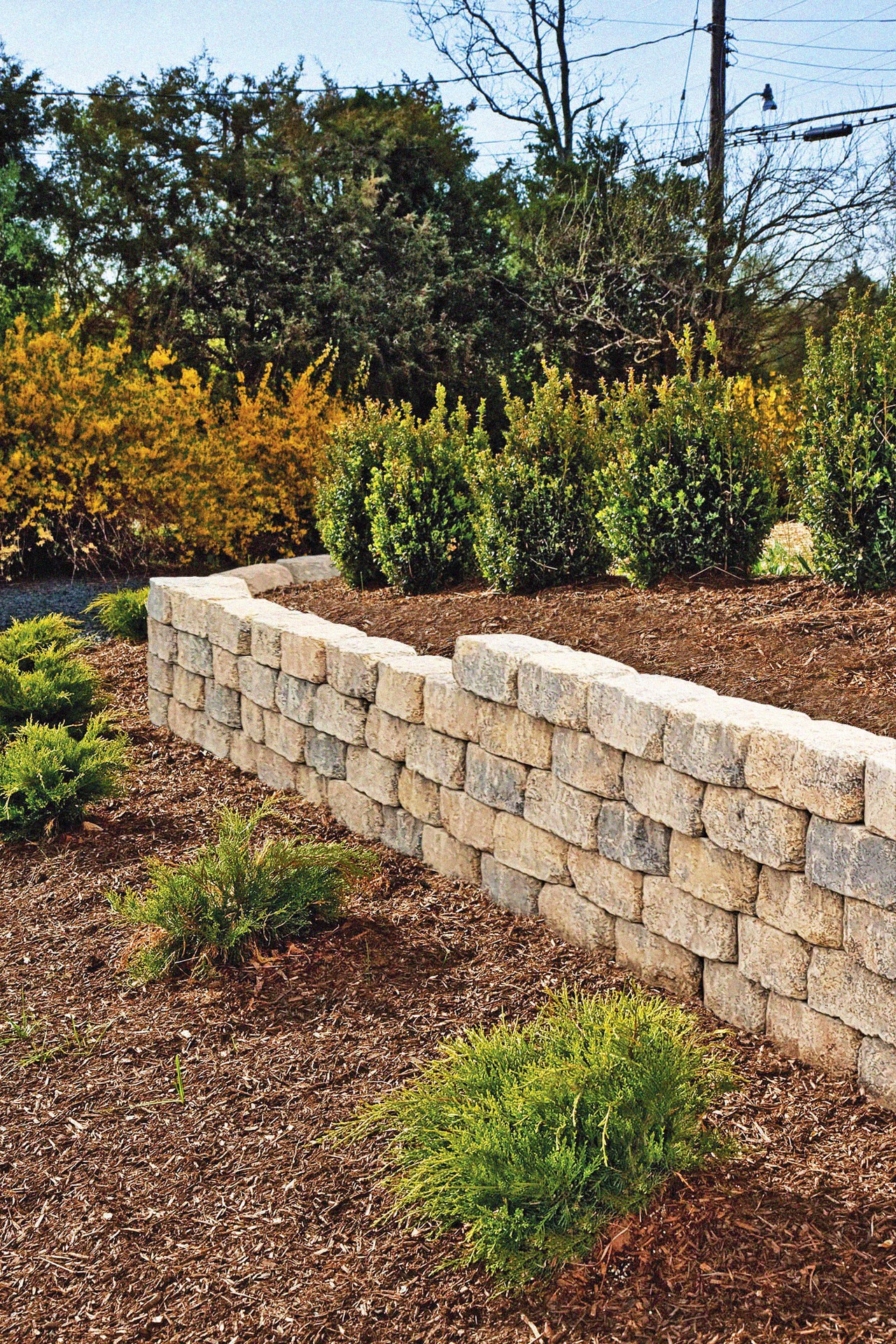 slide 4 of 6, 4-in H x 11-in L x 6-in D Sahara sand Concrete Retaining wall block, 1 ct