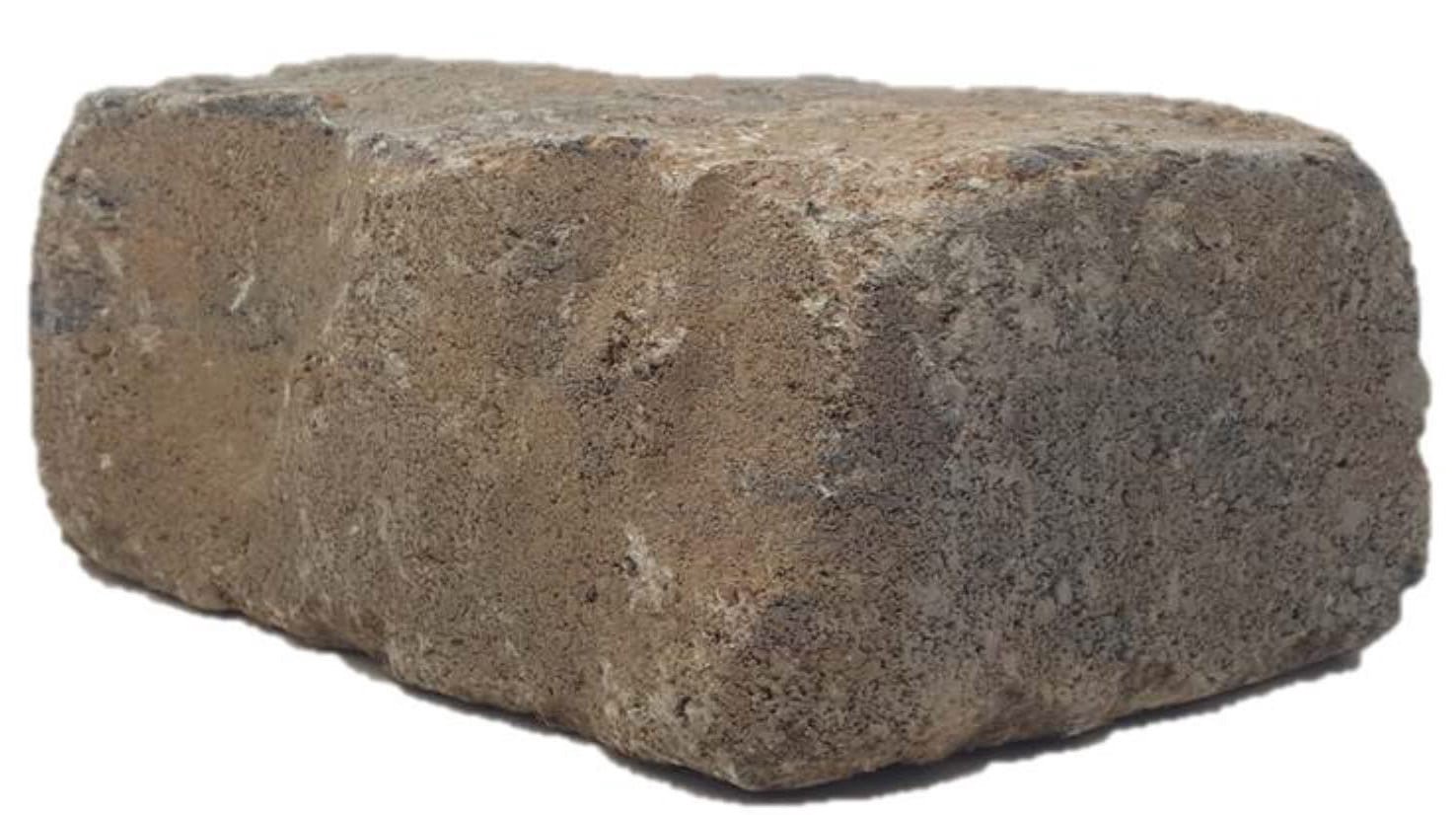 slide 1 of 5, 3-in H x 8-in L x 4-in D Sahara sand Concrete Retaining wall block, 1 ct