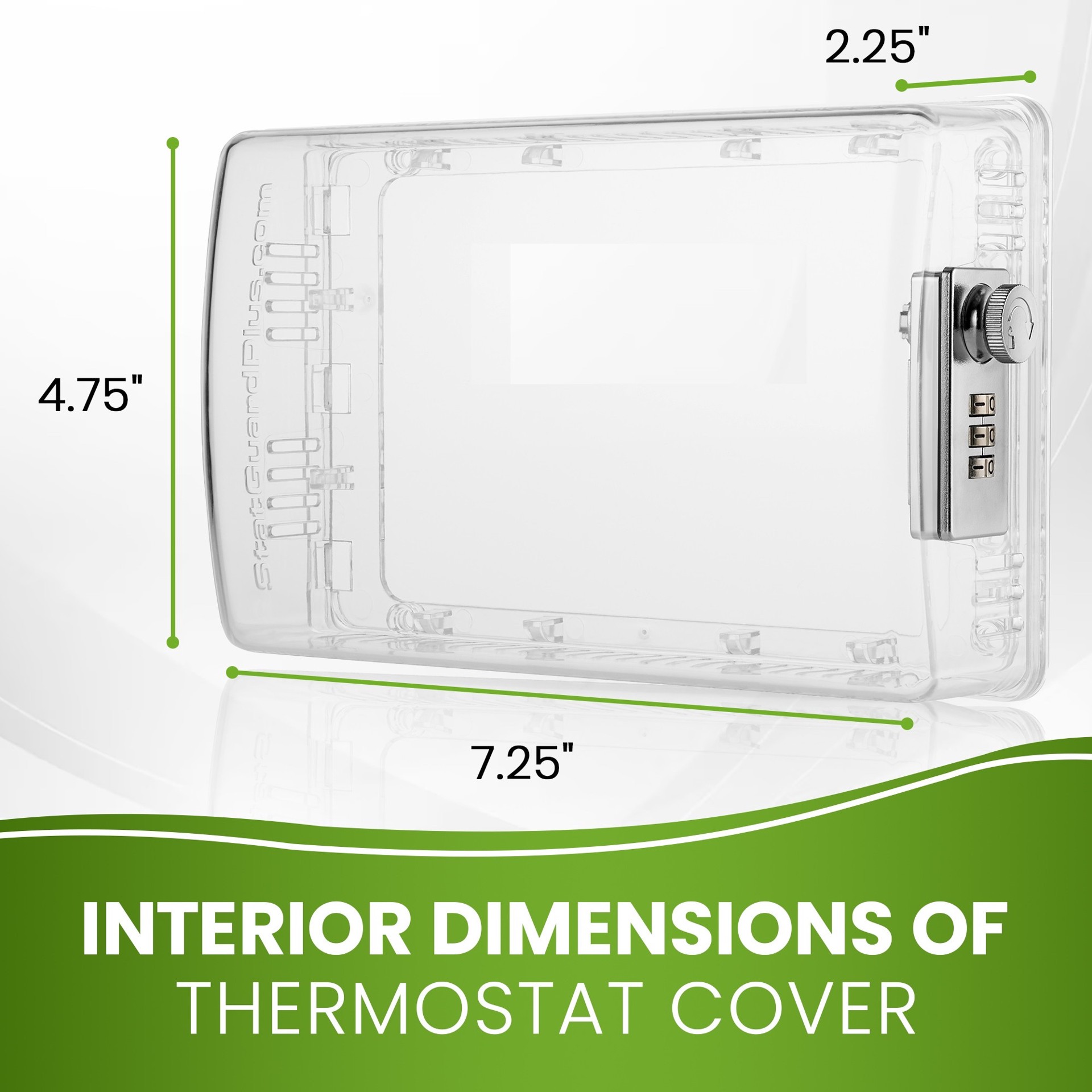 slide 3 of 6, statguardplus XL 4.75-in 7.25-in Plastic Lockable Thermostat Cover, 1 ct