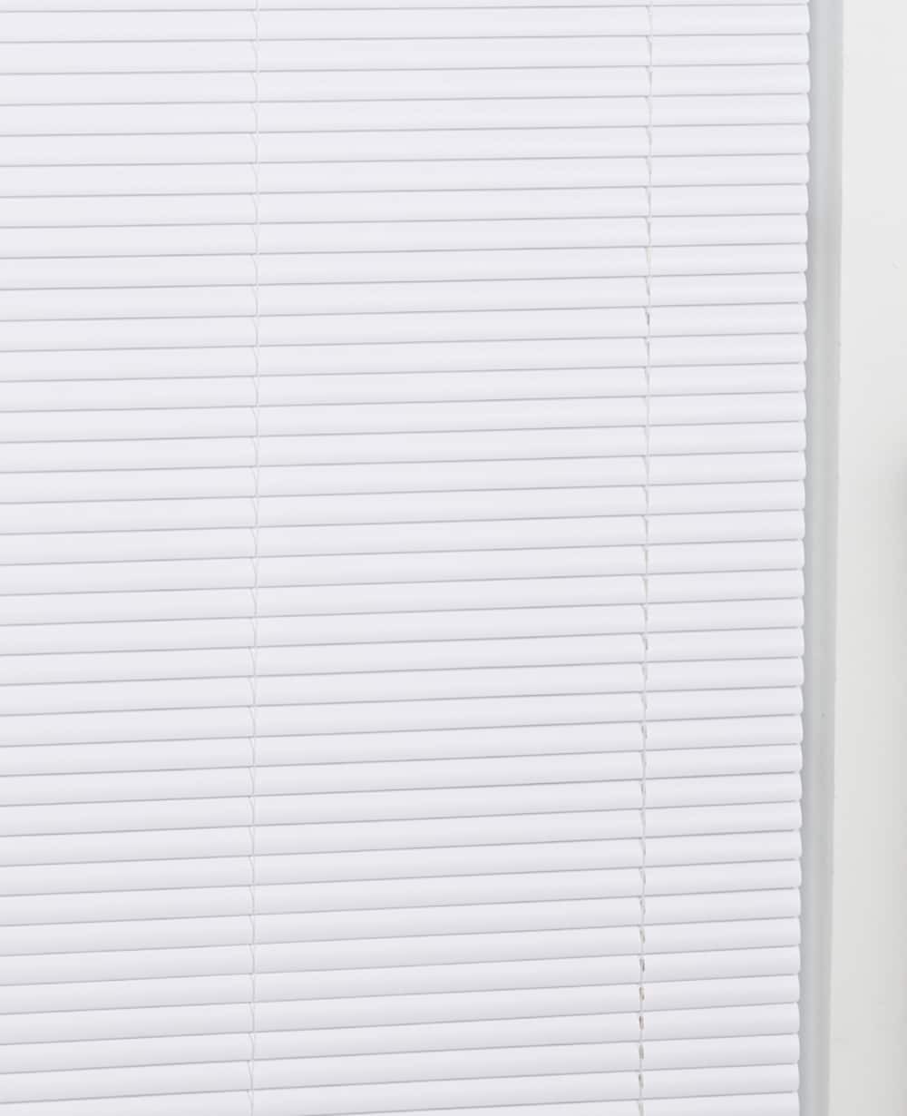 slide 5 of 6, Project Source Room Darkening 1-in Slat Width 36-in x 64-in Cordless White Vinyl Room Darkening Mini-blinds, 1 ct