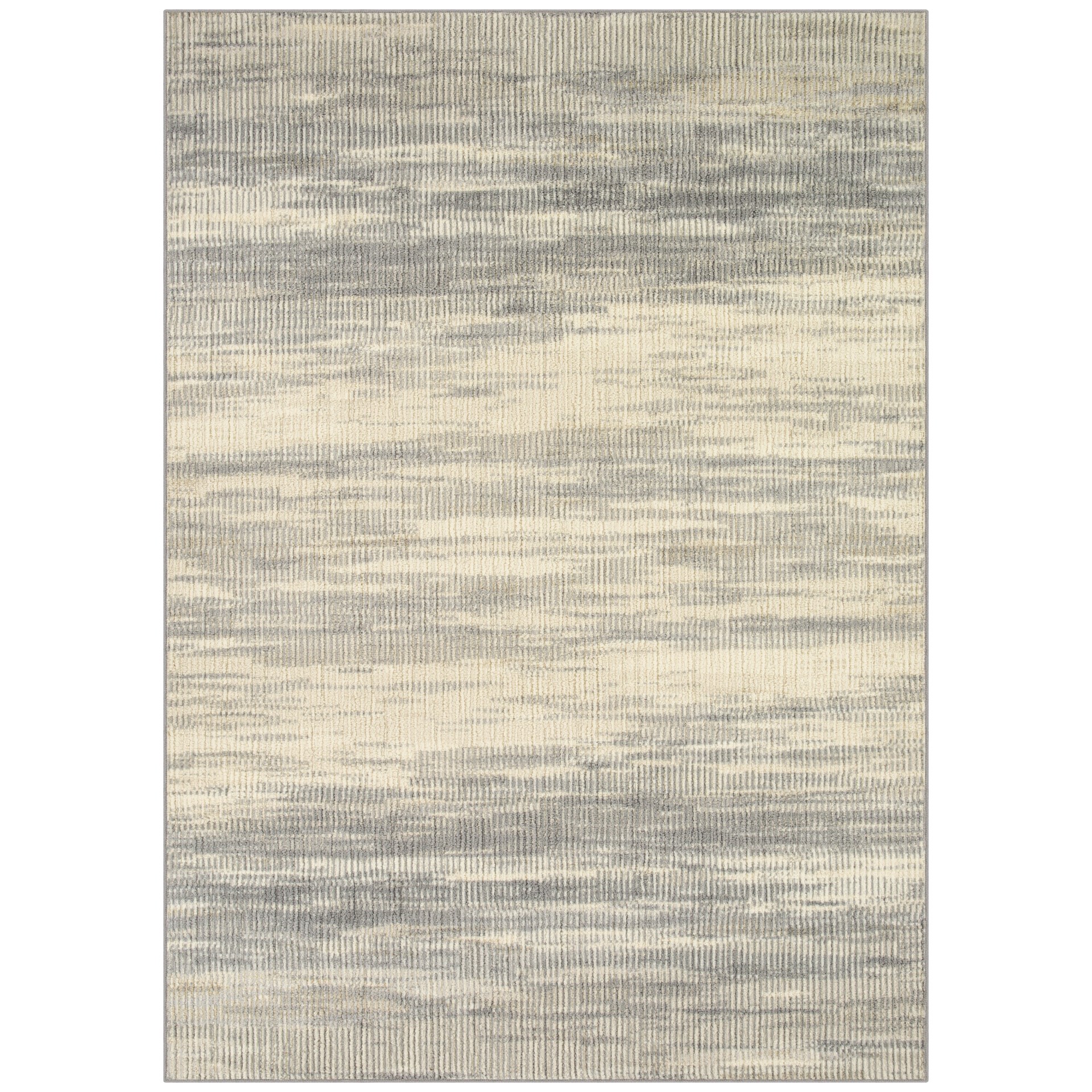 slide 3 of 6, allen + roth 5 x 7 (ft) Tufted Neutral/gray Rectangular Indoor Distressed/Overdyed Vintage Area rug, 1 ct