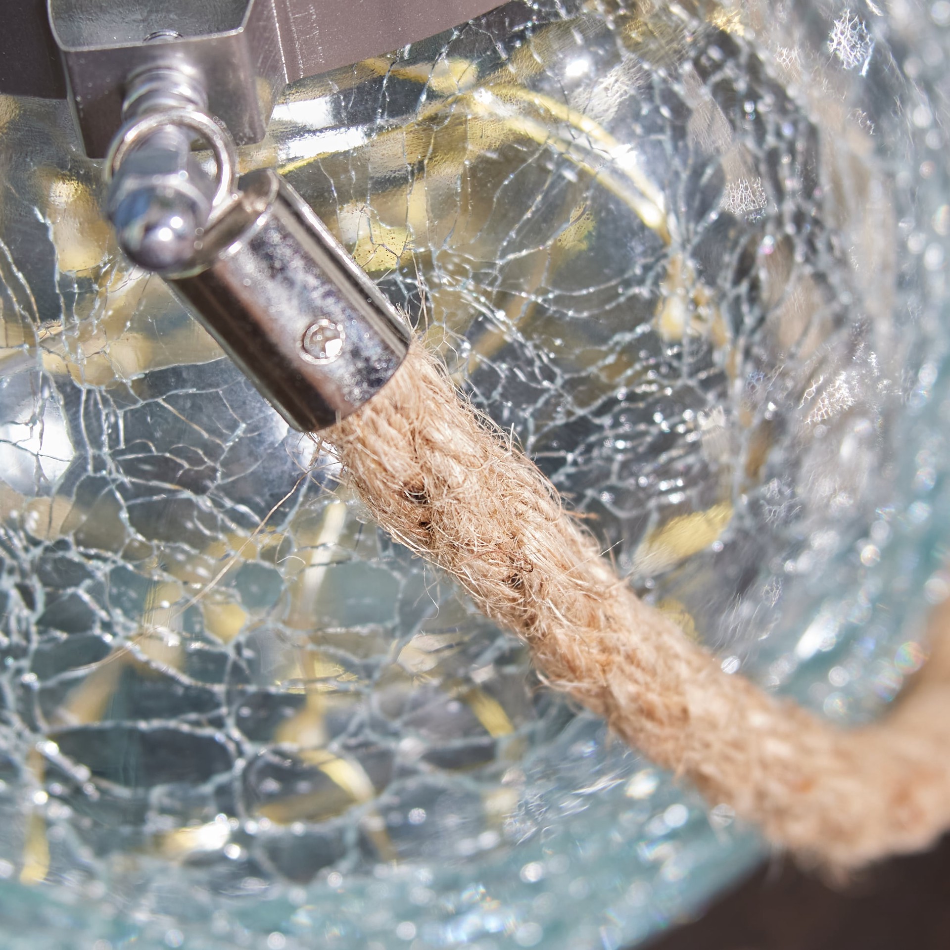 slide 2 of 6, allen + roth 5-in x 5.7-in Black Glass Solar Outdoor Decorative Lantern, 1 ct