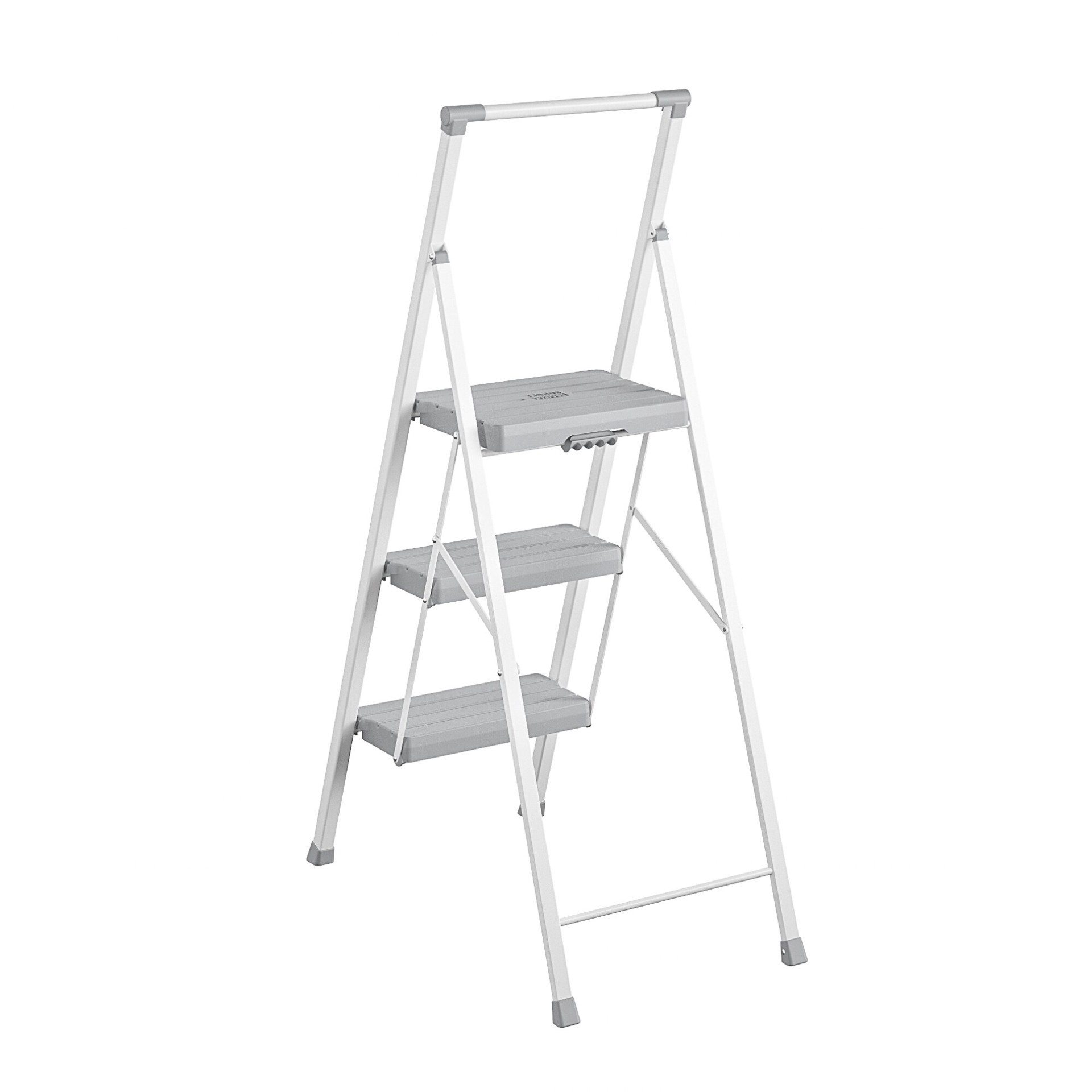 slide 5 of 6, Project Source 3 -Step 225-lb Capacity Steel Foldable Step Stool, 1 ct