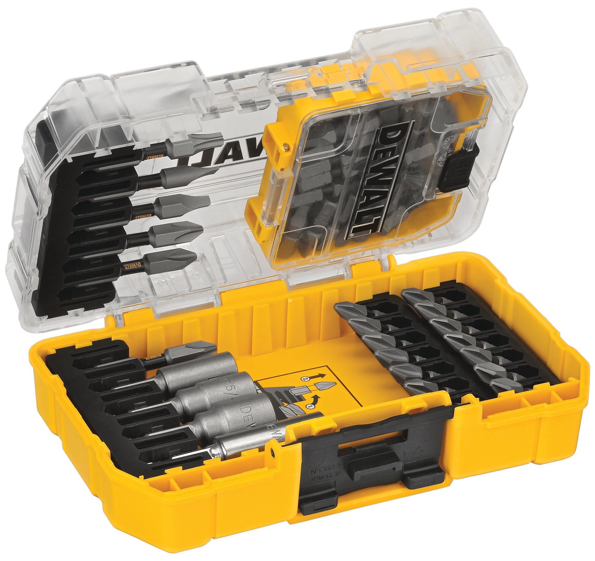 slide 6 of 6, DEWALT ToughGrip 2 Screwdriver Bit Set (55-Piece), 1 ct