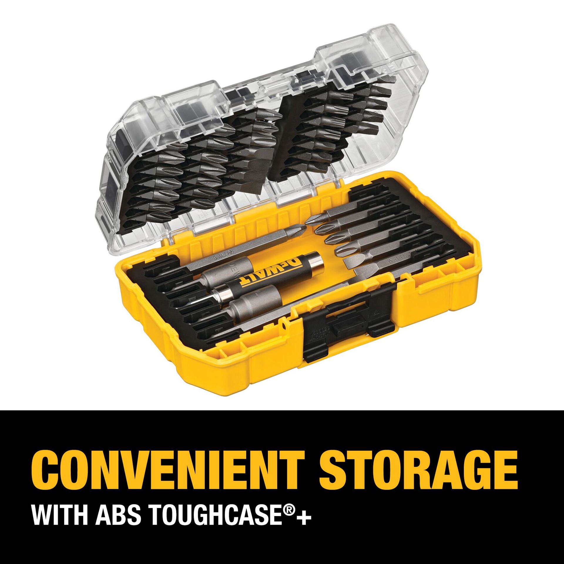 slide 4 of 6, DEWALT ToughGrip 2 Screwdriver Bit Set (55-Piece), 1 ct