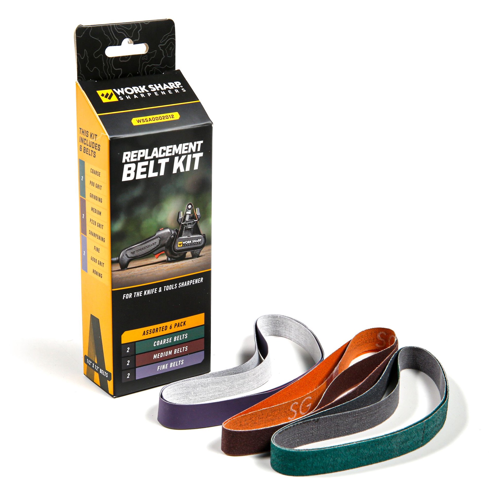 slide 1 of 2, Work Sharp Premium Grade Belt Sharpener - Coarse, Medium, Fine Grit Belts Included - 1/2-in x 12-in Size, 1 ct