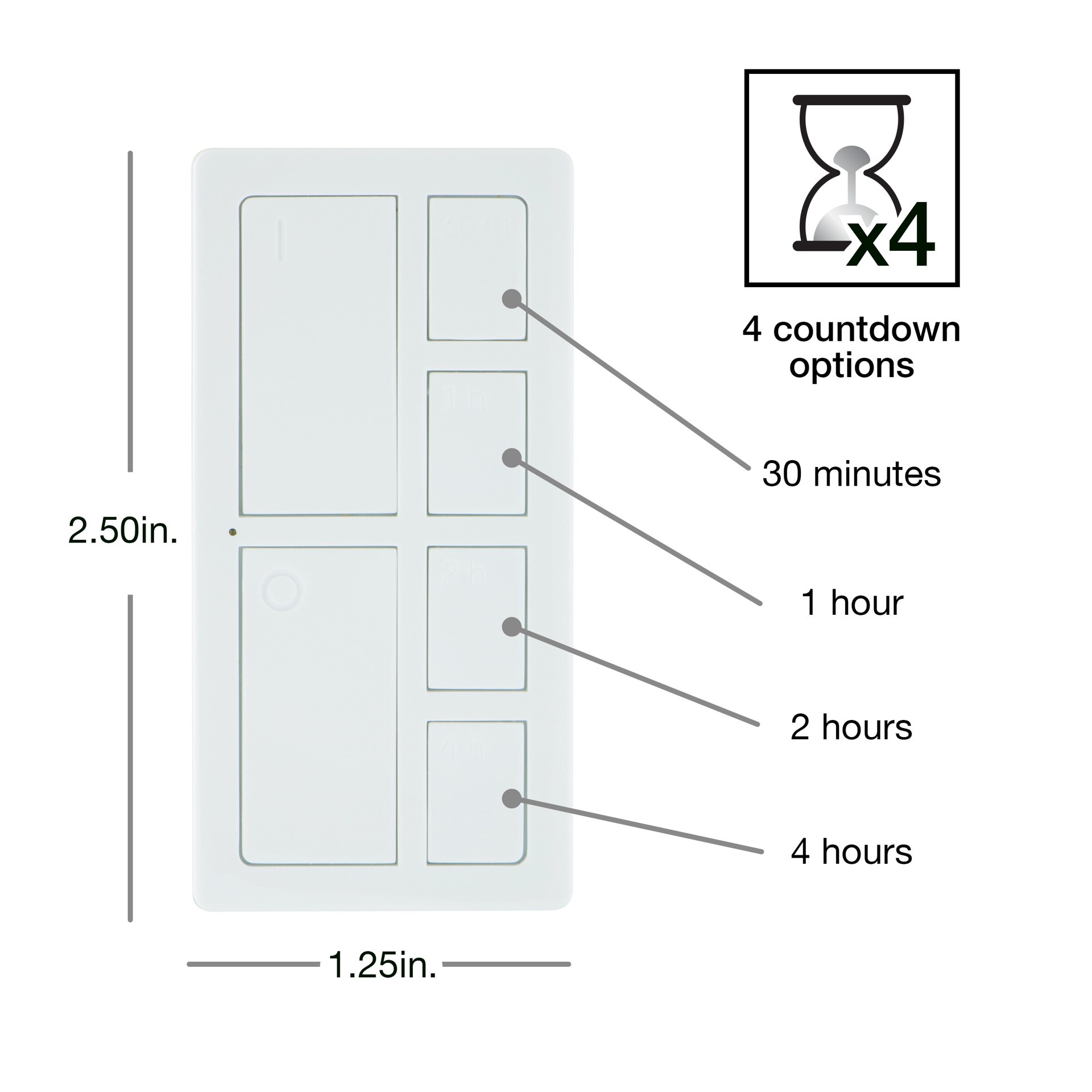 slide 5 of 6, Utilitech Black Light switch adapter, 1 ct