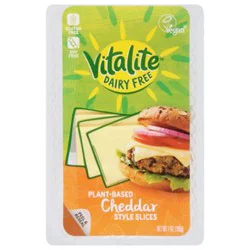 Vitalite Plant Based Yellow Cheddar Slice - 7 Oz