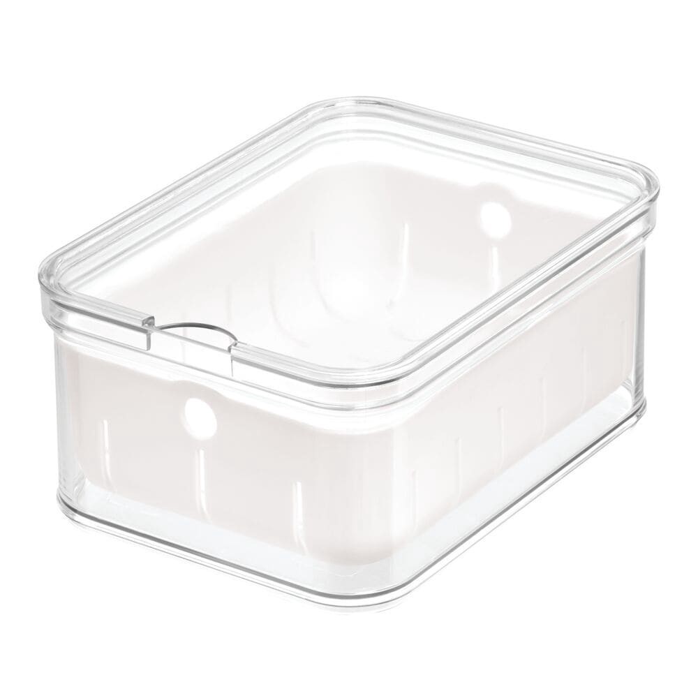 slide 2 of 6, iDesign Multisize Plastic BPA-Free Reusable Food storage container with Lid, 1 ct
