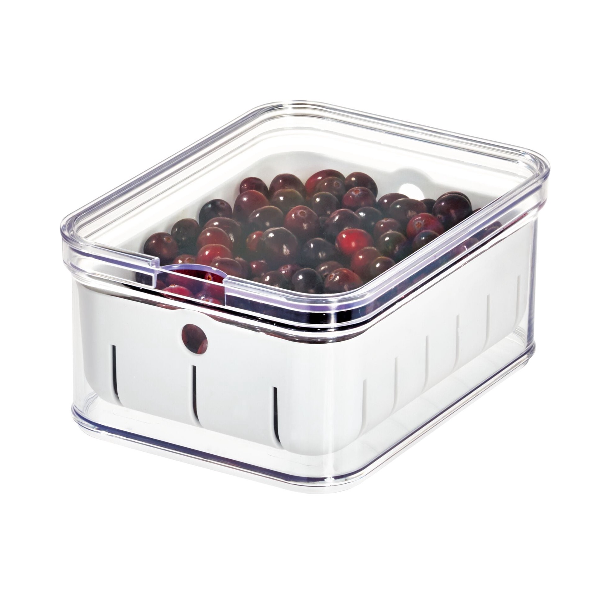slide 1 of 6, iDesign Multisize Plastic BPA-Free Reusable Food storage container with Lid, 1 ct