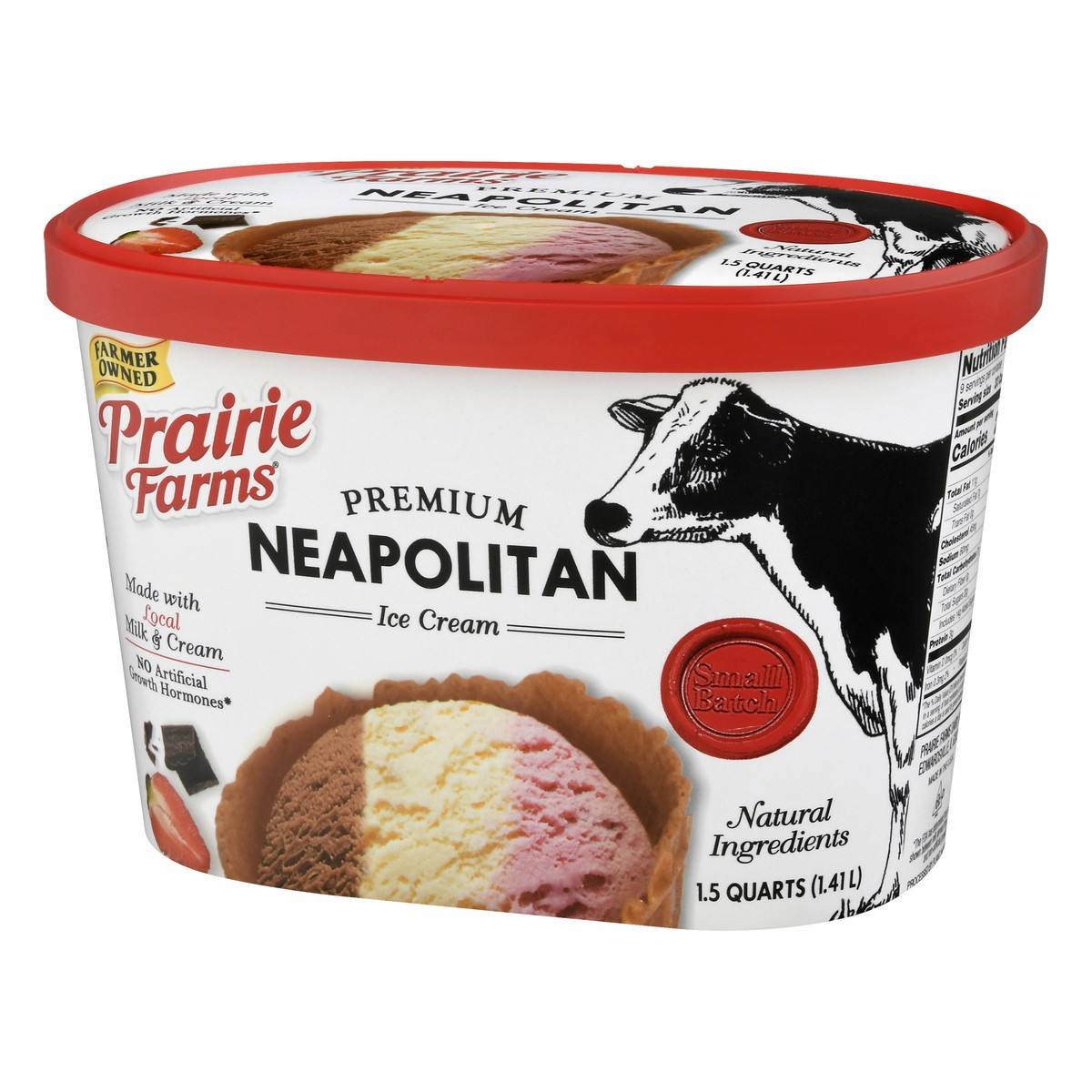 slide 9 of 13, Prairie Farms Premium Neapolitan Ice Cream 1.5 qt, 1.5 qt