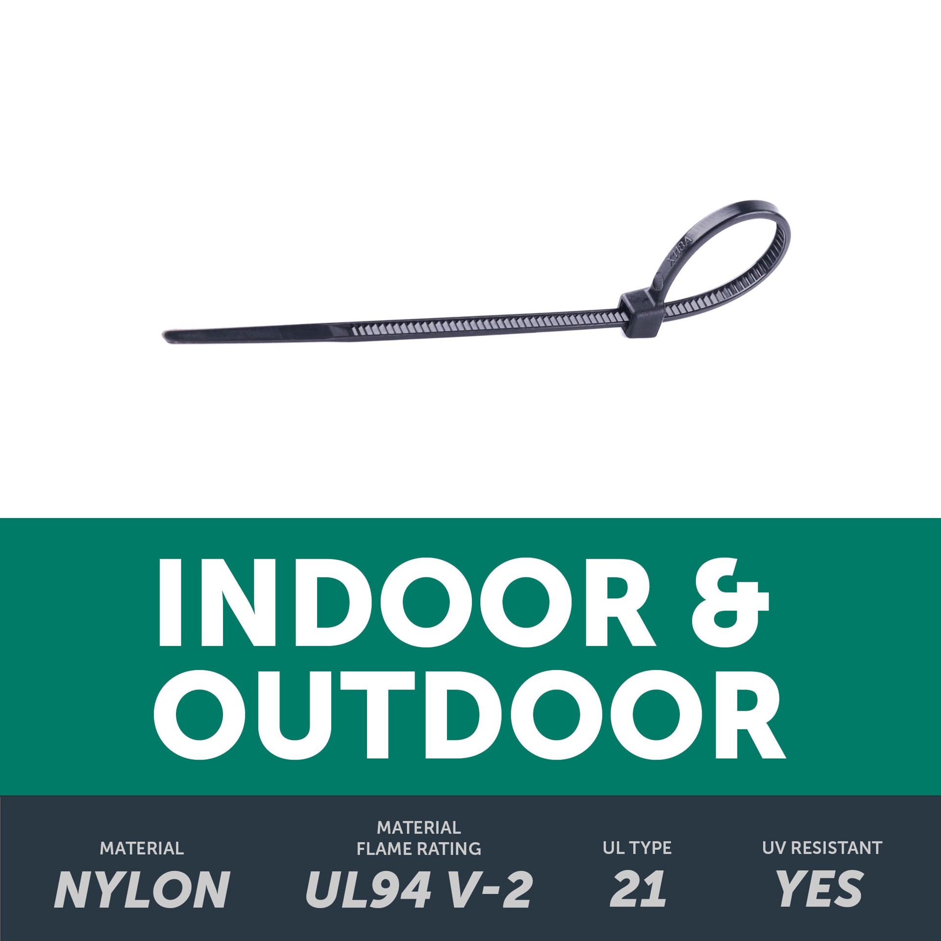 slide 3 of 6, Utilitech 4-in 18-lb Tensile Strength Nylon Zip ties Black with UV Protection 100 -Pack, 1 ct