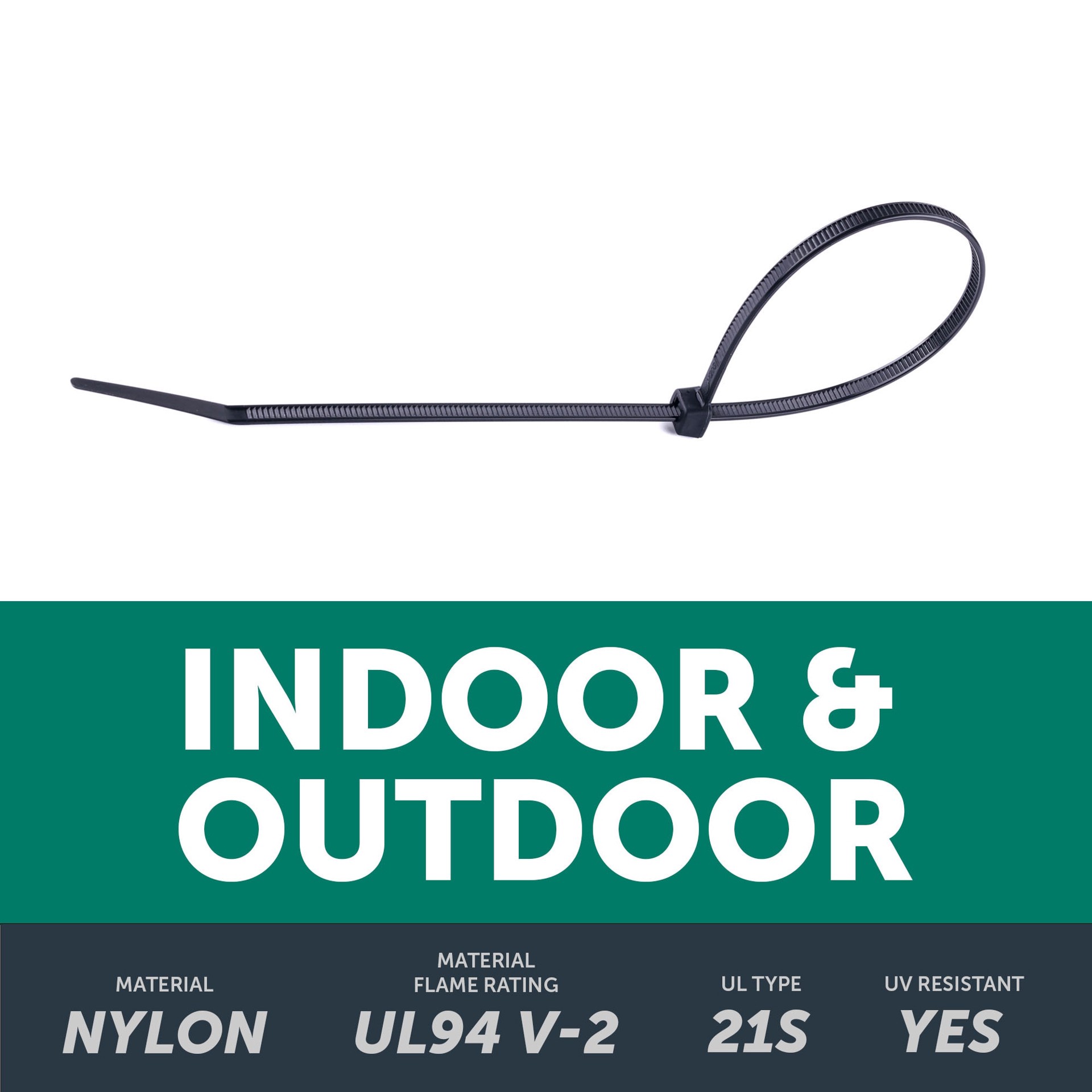 slide 3 of 6, Utilitech 11-in 75-lb Tensile Strength Nylon Zip ties Black with UV Protection 20 -Pack, 1 ct