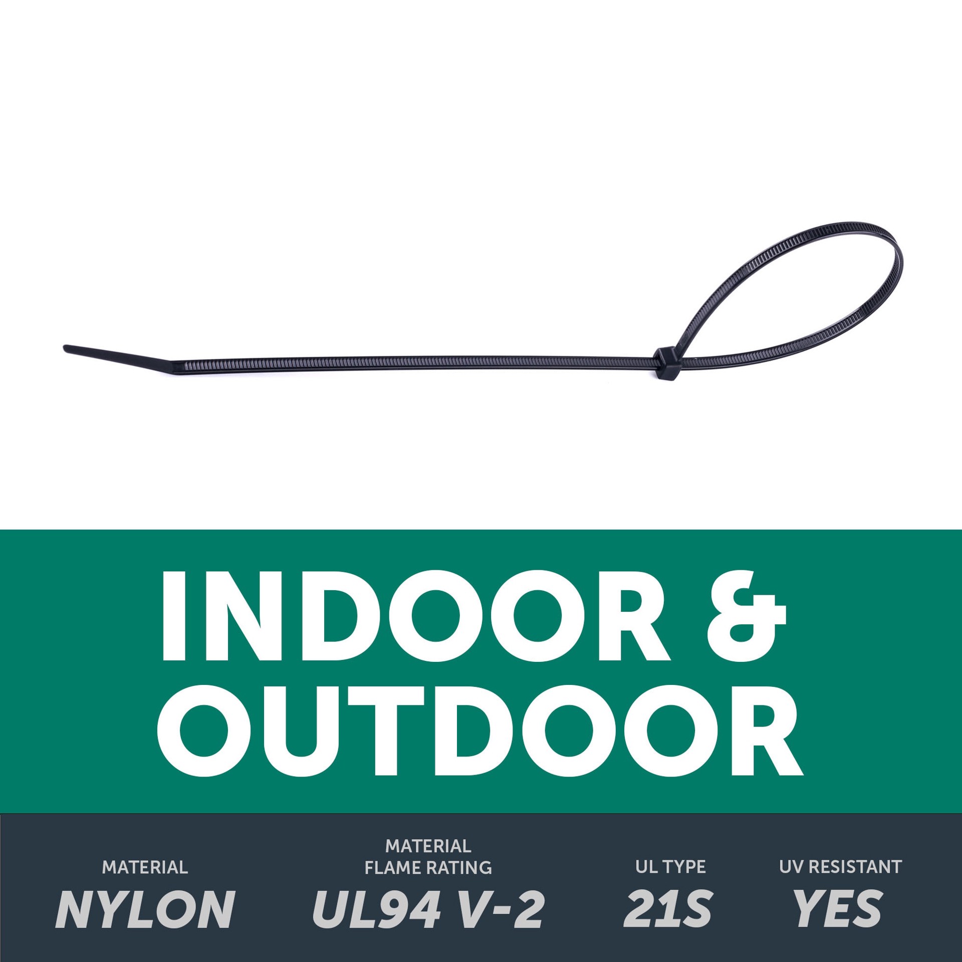 slide 3 of 6, Utilitech 14-in 75.0-lb Tensile Strength Nylon Zip ties Black with UV Protection 20 -Pack, 1 ct