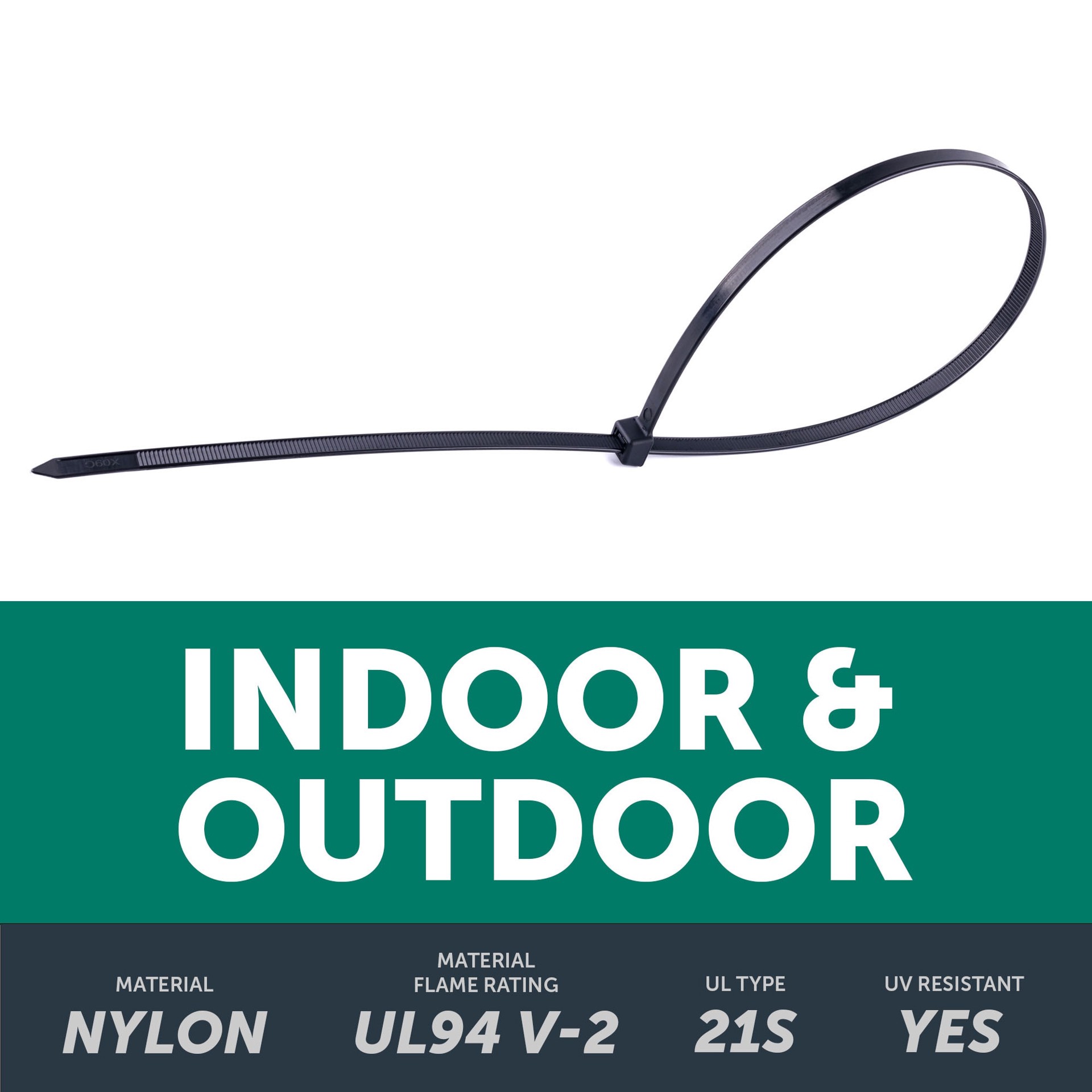 slide 3 of 6, Utilitech 24-in 180-lb Tensile Strength Nylon Zip ties Black with UV Protection 15 -Pack, 1 ct