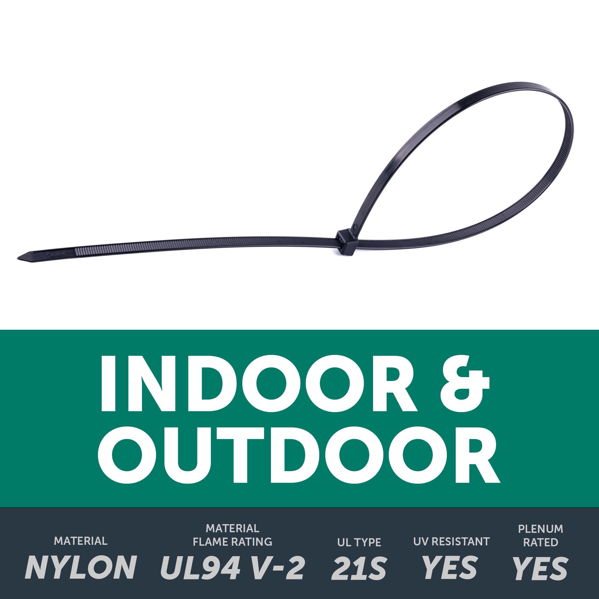 slide 3 of 6, Utilitech 24-in 180-lb Tensile Strength Nylon Standard zip ties Black with UV Protection 15 -Pack, 1 ct