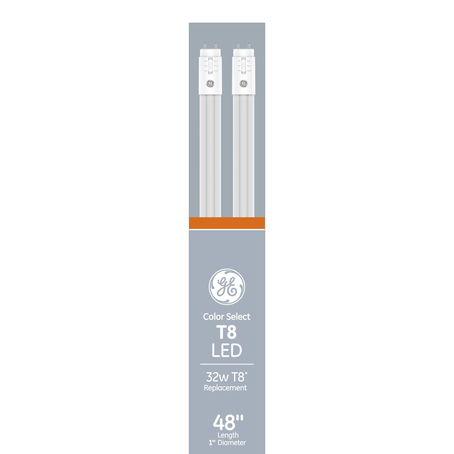 slide 4 of 6, GE Replacement LED 32 -Watt EQ T8 Color-changing G13 LED Tube Light Bulb 2 -Pack, 1 ct