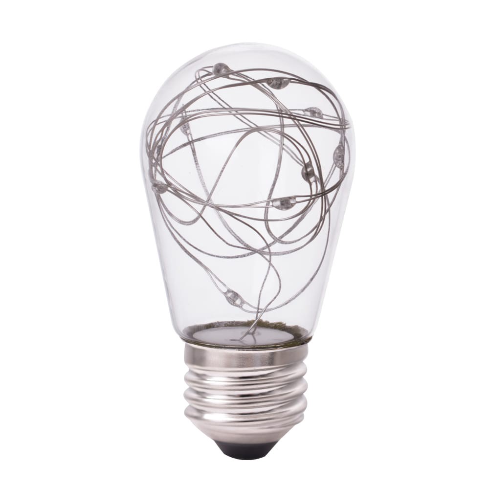 slide 6 of 6, Utilitech 40 -Watt EQ S14 Full spectrum Medium base (E-26) LED General purpose Light Bulb 2 -Pack, 1 ct