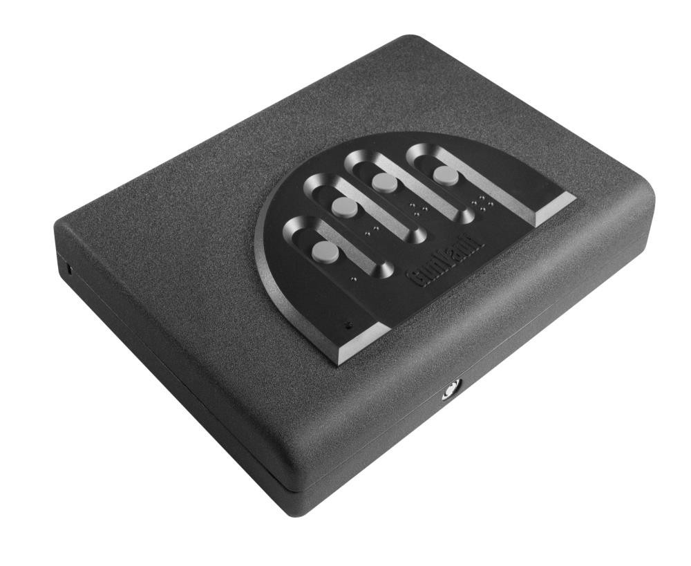 slide 3 of 3, GunVault MicroVault 1 -Gun Electronic/Keypad Lock Locking handgun case, 1 ct
