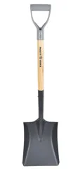 Project Source 19.75-in Wood D-Handle Transfer shovel