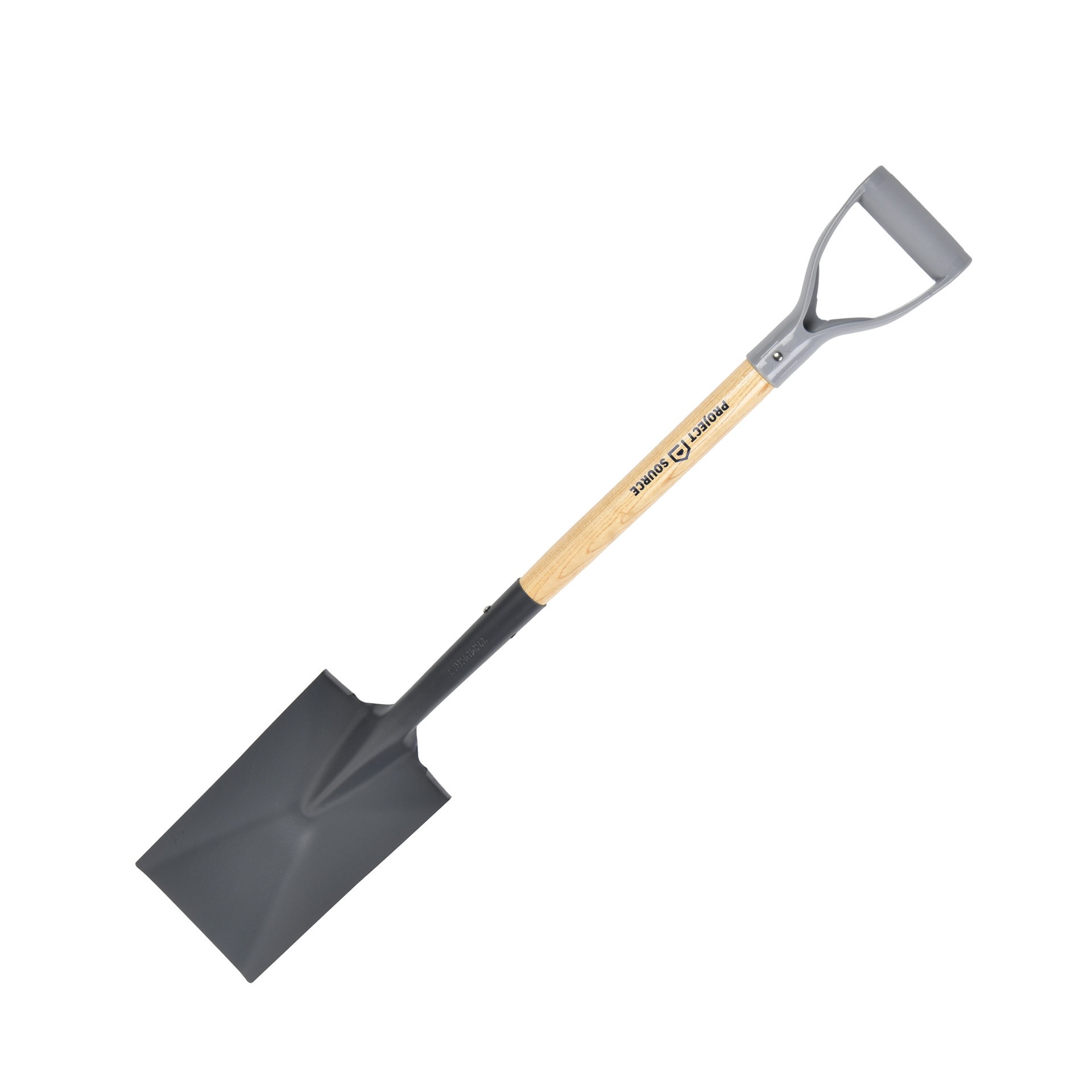 slide 2 of 6, Project Source 20-in Wood D-Handle Garden spade, 1 ct